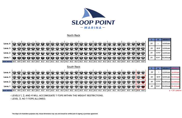 Dry Stack Map – Sloop Point Marina